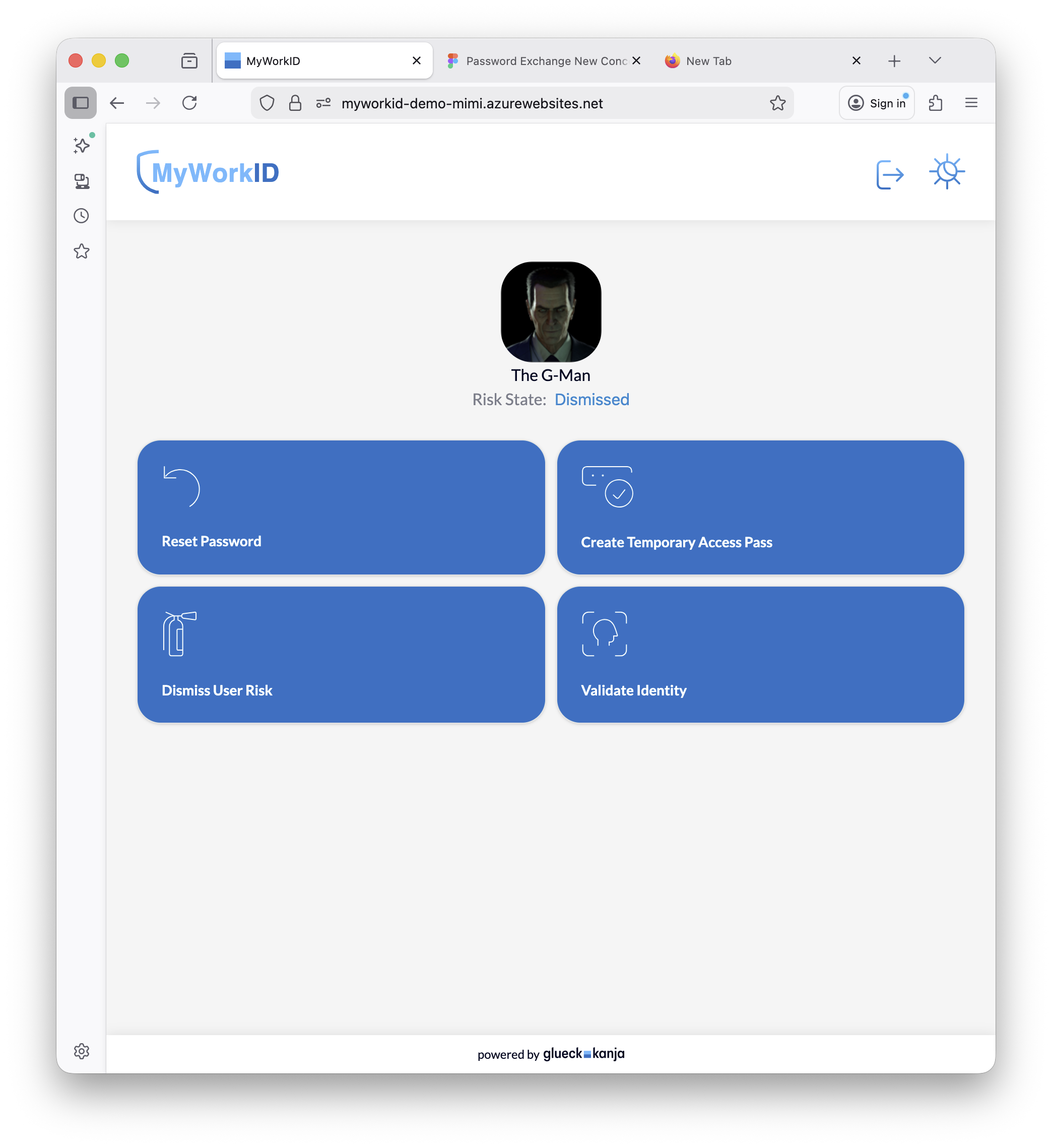 MyWorkID current lab environment